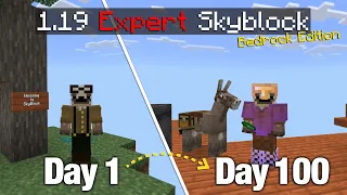 I Survived 100 Days on a Expert Skyblock World with Nothing...but an Acacia Tree