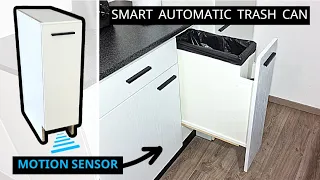 DIY | Smart Automatic Trash Can | Touchless Kitchen Cabinet