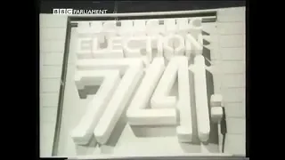 General election UK - October 1974: Friday coverage 11:50 - 14:22 h + NI results after 16:00 hours