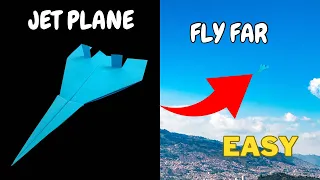 Easy Paper Jet Plane ! How to make an amazing paper jet plane