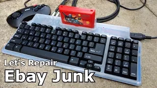Let's Repair - Ebay Junk - Famiclone Keyboard - Crunchy Keys