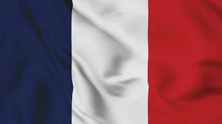 Flag of France waving animation/ 3D flag waving animation/ free 4k stock footage