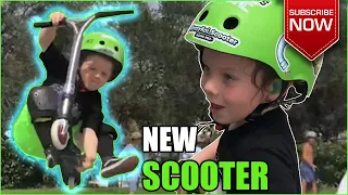 Scooter Skatepark Tricks! *First time with NEW scooter!*