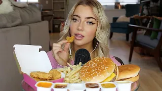 ASMR MCDONALDS (BURGERS, FRIES, NUGGETS)