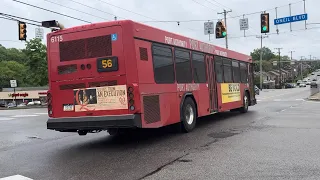 Pittsburgh regional transit 2015 gillig low floor ride, Cummins l9+voith #bus