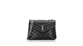 Saint Laurent Matelasse Y Loulou Small Chain Bag Black