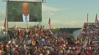 'Take a look at this': Donald Trump mocks Joe Biden with gaffe video