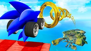 SONIC AUTOS auf MEGA RAMPE fahren! (GTA 5 RP)