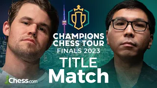 Champions Chess Tour Finals 2023 Set 2 TITLE MATCH: Magnus v Wesley! Wesley Must Win on Demand!