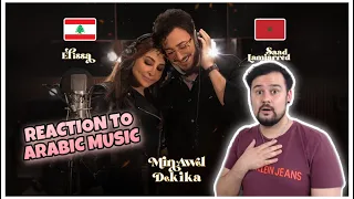REACTION TO ARABIC MUSIC: Elissa & Saad Lamjarred - Min Awel Dekika اليسا وسعد لمجرد - من أول دقيقة