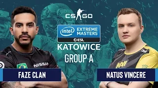 CS:GO - Natus Vincere vs. FaZe Clan [Nuke] Map 1 - Group A - IEM Katowice 2020