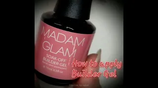 How To: Builder Gel Overlay on Natural Nails | Madam Glam Builder Coral in a Bottle