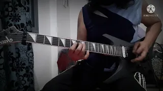 samad lefthanded feat paul gilbert joget guitar cover solo