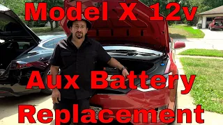 Tesla Model X 12v Battery Replacement EASY PEASY  HOW TO