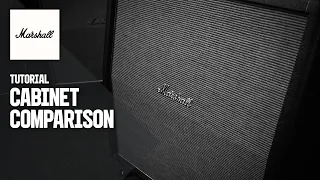 Speaker Cabinet Comparison | 1960A, 1960AV, 1960AX, 1960TV, 1960AHW | Marshall