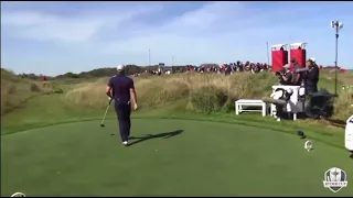 Bryson Dechambeau HAMMERS a 417 yard drive at the Ryder Cup!