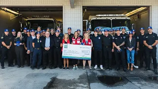 Canucks visit West Kelowna Fire Department