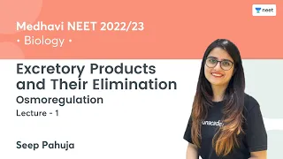 Excretory Products and Their Elimination | Osmoregulation | L1 | NEET 2022/23 | Seep Pahuja