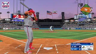 MLB The Show 23 Atlanta Braves vs Los Angeles Dodgers | Game #2 | Gameplay PS5 60fps HD