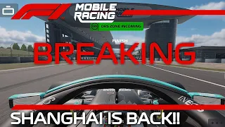 SHANGHAI IS BACK ON THE GAME | F1 Mobile Racing 2021