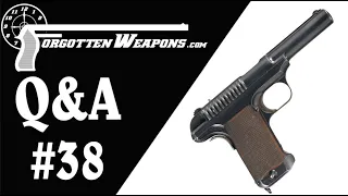 Q&A #38: Short-recoil SMGs and Kimber Model 1907 .45s