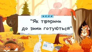 ЯК ТВАРИНИ ДО ЗИМИ ГОТУЮТЬСЯ. ТВАРИНИ У ЛІСІ. ДИКІ ТВАРИНИ. ГРА «ЧИЯ ТІНЬ?»