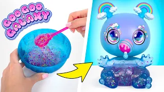 Кукла Goo Goo Galaxy | Набор для создания слайма с блестками — Собери, покорми, наполни и пополни