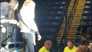 Dave Mustaine kicks out Security for beating up a fan at their show!