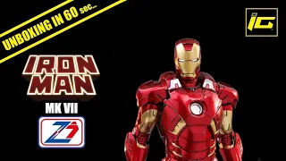 IRON MAN Mark 7 Action Figure by ZD Toys - Unboxing In 60 Seconds #SHORTS