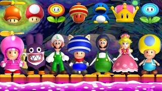 New Super Luigi U - All Characters & Power-Ups