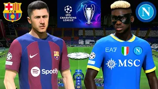 EA FC 24 - Barcelona vs. Napoli - Osimhen - UEFA Champions League 23/24 RO16 2nd Leg | PS5 | 4K HDR