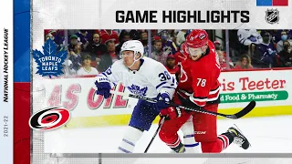 Maple Leafs @ Hurricanes 10/25/21 | NHL Highlights