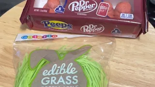 Edible Grass and Dr Pepper Peeps Taste Testing 🤷🏻‍♂️