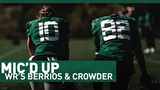 🎤 MIC'D UP: WRs Jamison Crowder and Braxton Berrios 🎤 | The New York Jets | NFL