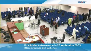 🔴 Procès du 28 Septembre - Audience du 22 Novembre 2022 - J22 • ESPACE TV GUINEE