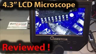 #281 Mustool G600 4.3 Inch LCD Microscope Review and Silicon Soldering Mat Review