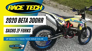 2020 Beta 300rr Sachs ZF open chamber fork and shock upgrade to Race Tech Gold Valve
