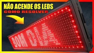 Painel LED que só acende alguns LEDs (solução)