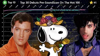 Highest Song Debuts BEFORE SoundScan - Billboard Hot 100 Chart History (1958-2022)