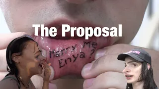 Proposing to my cousin with a lip tattoo (its legal where we live)