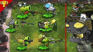 Plants vs Zombies Mods : Peashooter Gun Team vs Captain Zomboss - Who Will Win ?