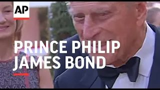 Prince Philip attends James Bond-themed gala dinner with Sir Roger Moore and Dame Judi Dench