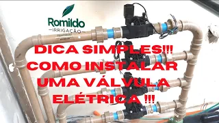 Minha Rotina de Trabalho  / Como Instalar  uma válvula elétrica  / Como Instalar uma irrigação