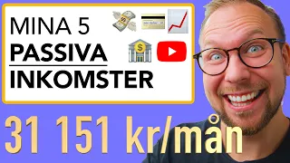 PASSIV INKOMST: Hur jag tjänar 31 151 kr/mån helt passivt.