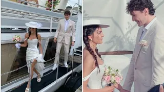 Spectacular images came from the wedding of Ebru Şahin Cedi Osman couple!Ebru Şahin Cedi Osman çif