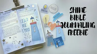 SHINE BIBLE JOURNALING FREE PRINTABLE | Gospel of Light | Creative Faith & Co.