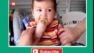 Babies Eating Lemons For The First Times Compilation 2014 part 2