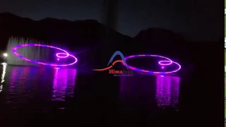 Floating Music Dancing Fountain with Water Screen Projection Laser Show плавающий музыкальный фонтан