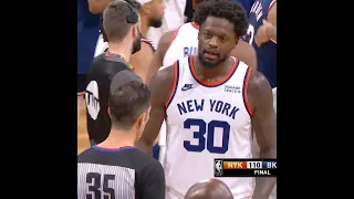 Julius Randle MAD At Refs After Loss To Nets 👀 #Shorts