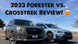 2023 Crosstrek vs. Forester Comparison Review, one might be the better Subaru!